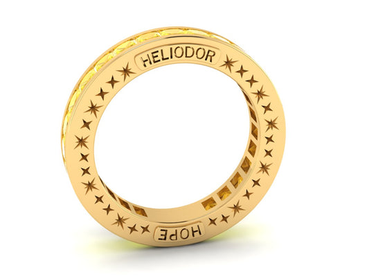 4.00ctw Heliodor Channel Set Full Eternity Ring - Hope