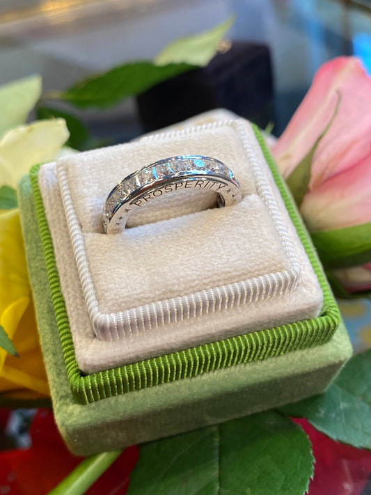 4.00ctw Moissanite Channel Set Full Eternity Ring - Prosperity