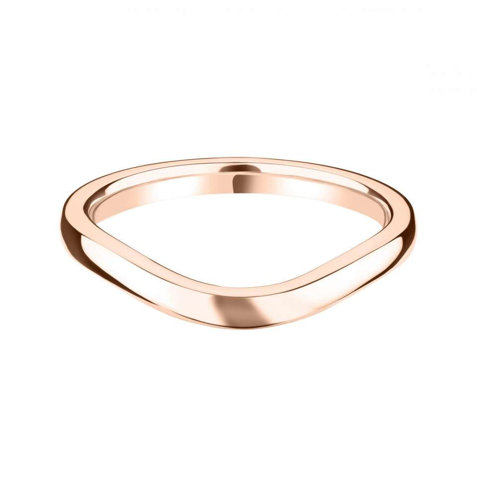 2mm U-Shaped Wedding Band in 9ct Gold