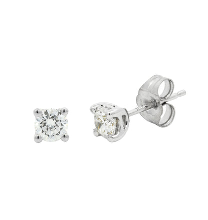 2.00ctw Round Brilliant Lab Grown Diamond Stud Earrings in 9ct White Gold, F/G Colour / VS Clarity