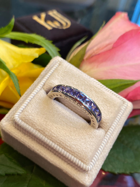 4.00ctw Tanzanite Channel Set Full Eternity Ring - Harmony