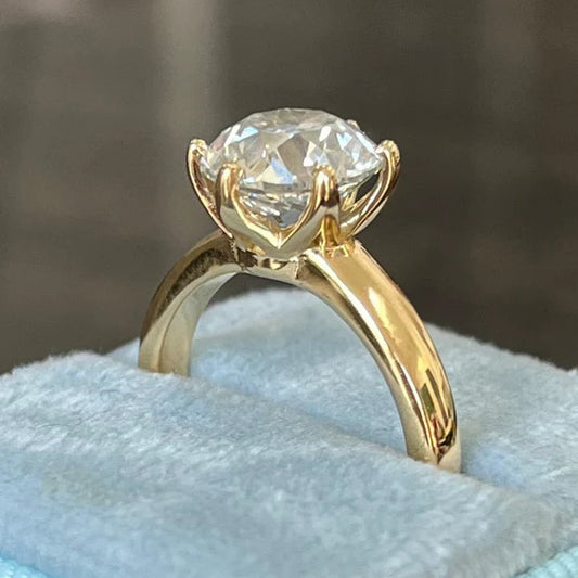 Heritage 2.50CT + Old Cut Lab Grown Diamond Solitaire Engagement Ring, at Least F Colour / VS Clarity