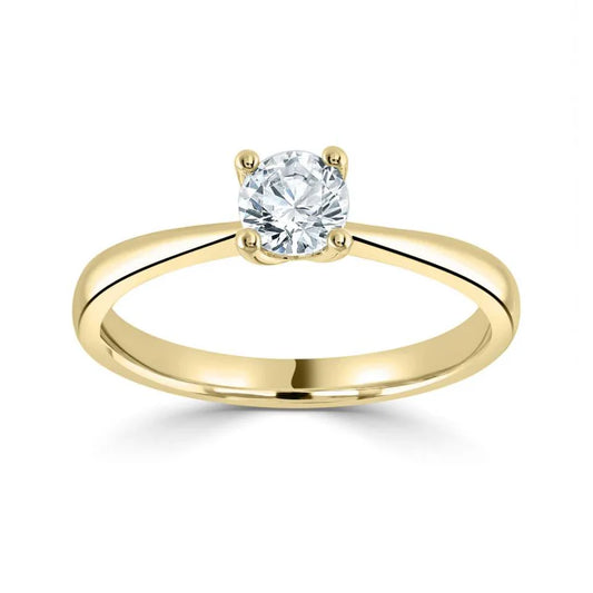 3.00 CT + Round Brilliant Lab Grown Diamond Solitaire Engagement Ring, at Least F Colour / VVS Clarity