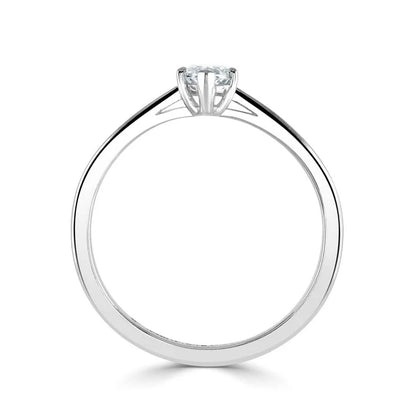 1.00 CT + Marquise Cut Lab Grown Diamond Solitaire Engagement Ring, at Least F Colour / VVS Clarity