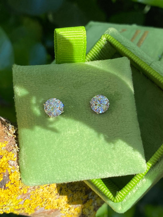 1.81 CTW Moissanite Stud Earrings