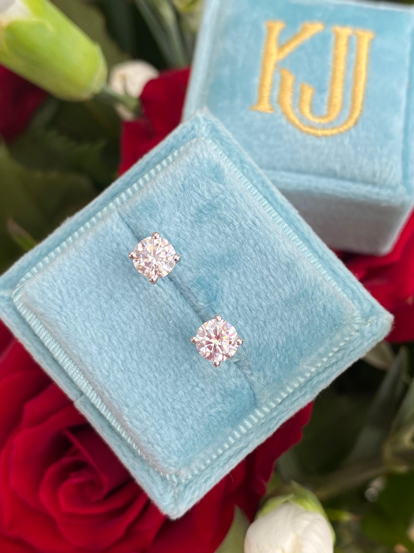 1.00 CTW Moissanite Stud Earrings