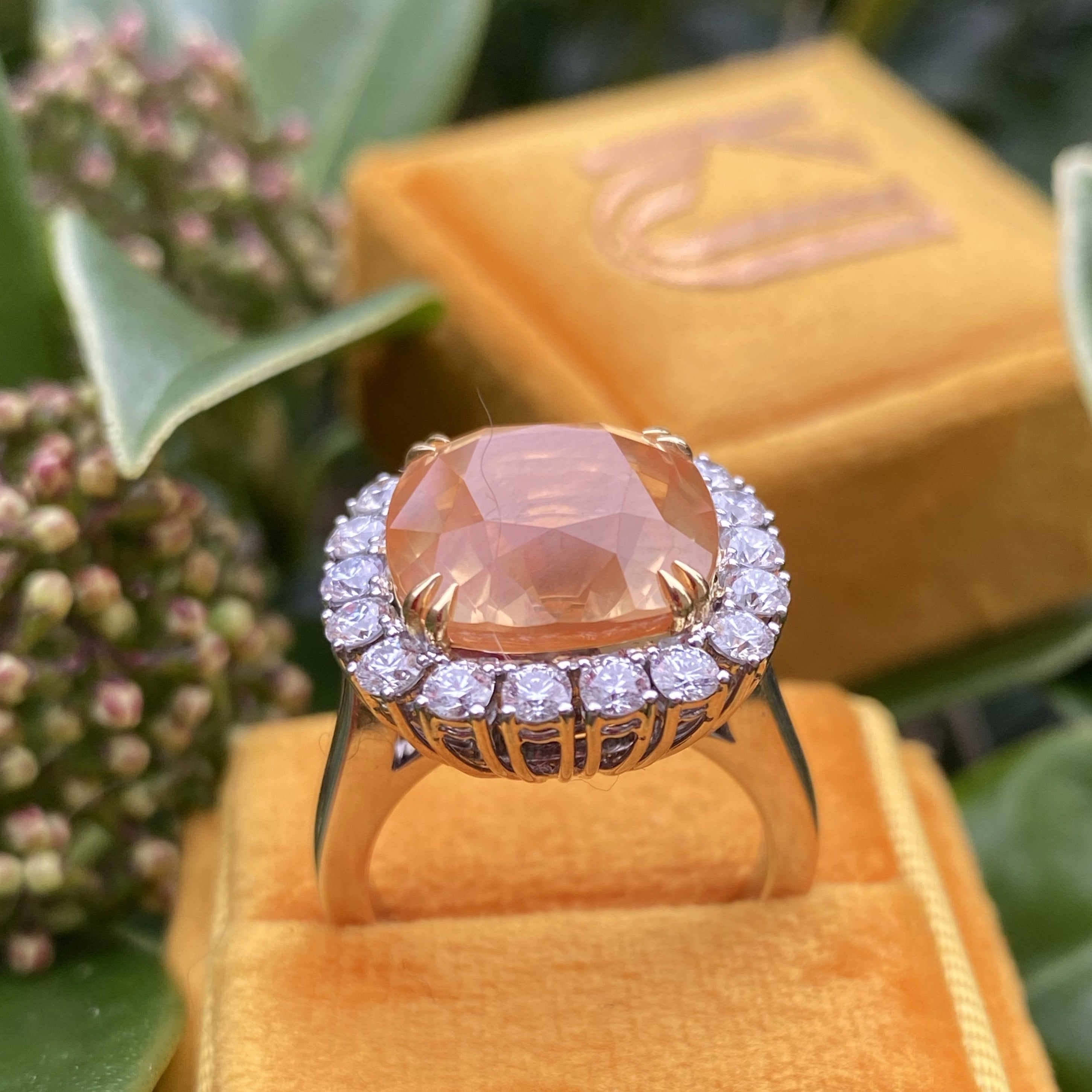 Orange outlet sapphire ring